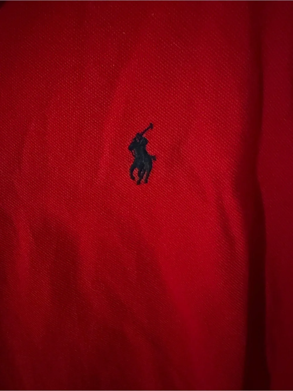 Ralph Lauren Red Short-Sleeve Polo with Navy Pony